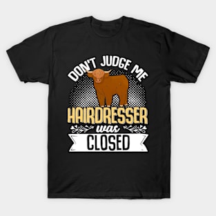 Highland Cow Highland Cattle Don'T Judge Me T-Shirt